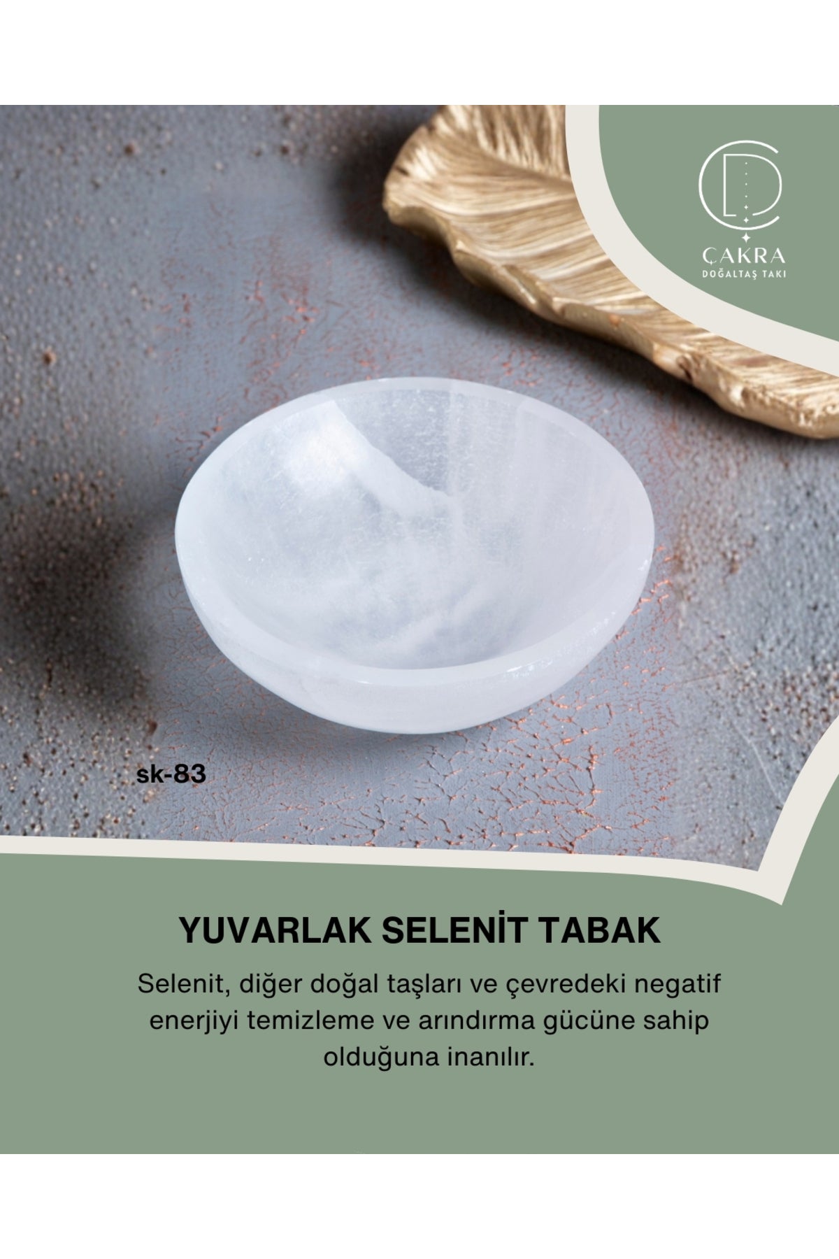 Yuvarlak Selenit Tabak no.4 — görsel 1