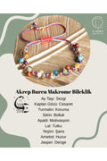 Akrep Burcu Makrome Bileklik — görsel 1
