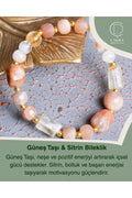 Güneş Taşı & Sitrin Bileklik — görsel 1