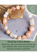Güneş Taşı & Sitrin Bileklik — görsel 1