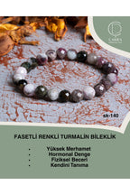 Fasetli Renkli Turmalin Bileklik — görsel 1
