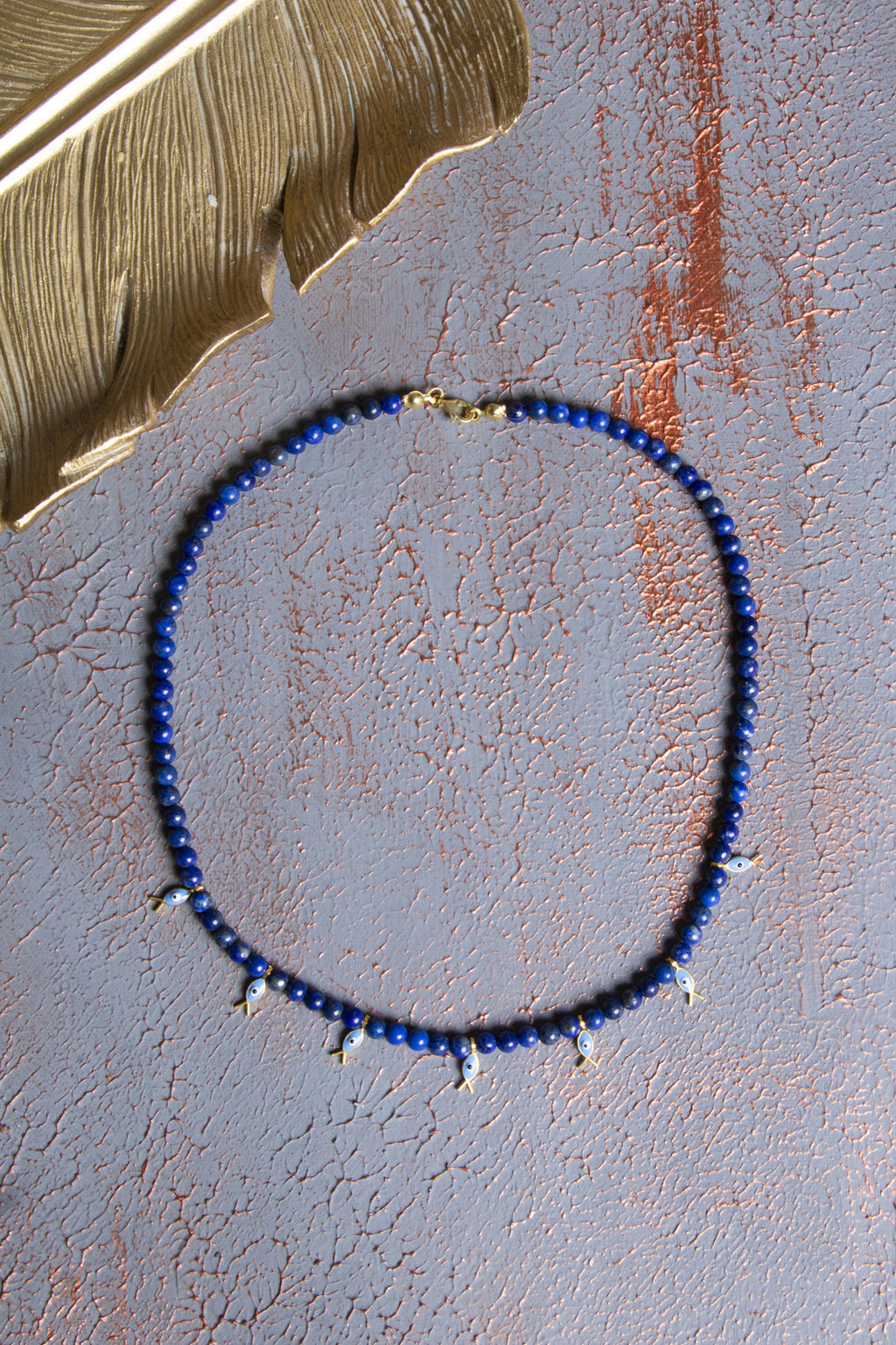 Lapis Lazuli & Gümüş Aparatlı Kolye — görsel 3