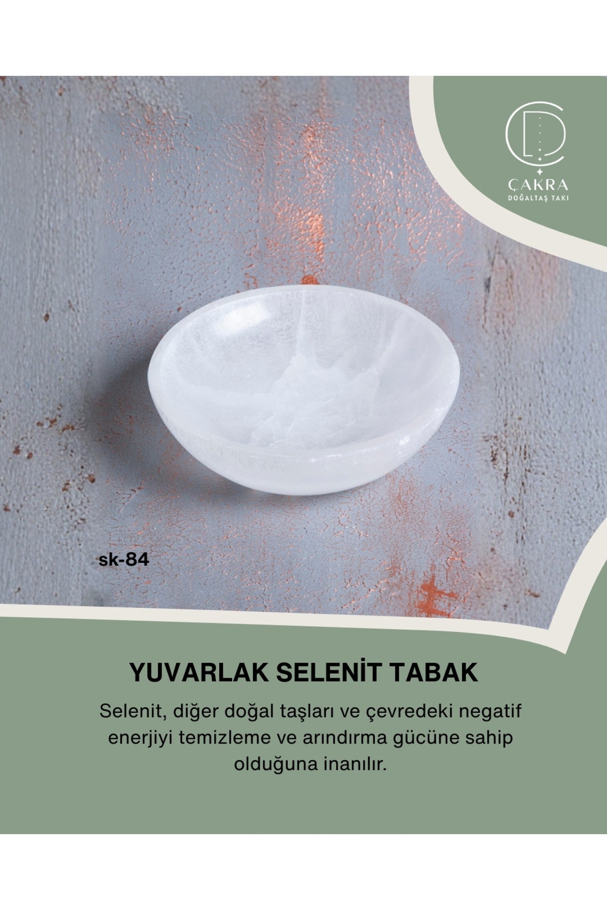 Yuvarlak Selenit Tabak no.5 — görsel 1