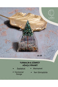 Turmalin & Zümrüt Ağaçlı Piramit — görsel 1
