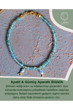 Apatit & Gümüş Aparatlı Bileklik — görsel 1