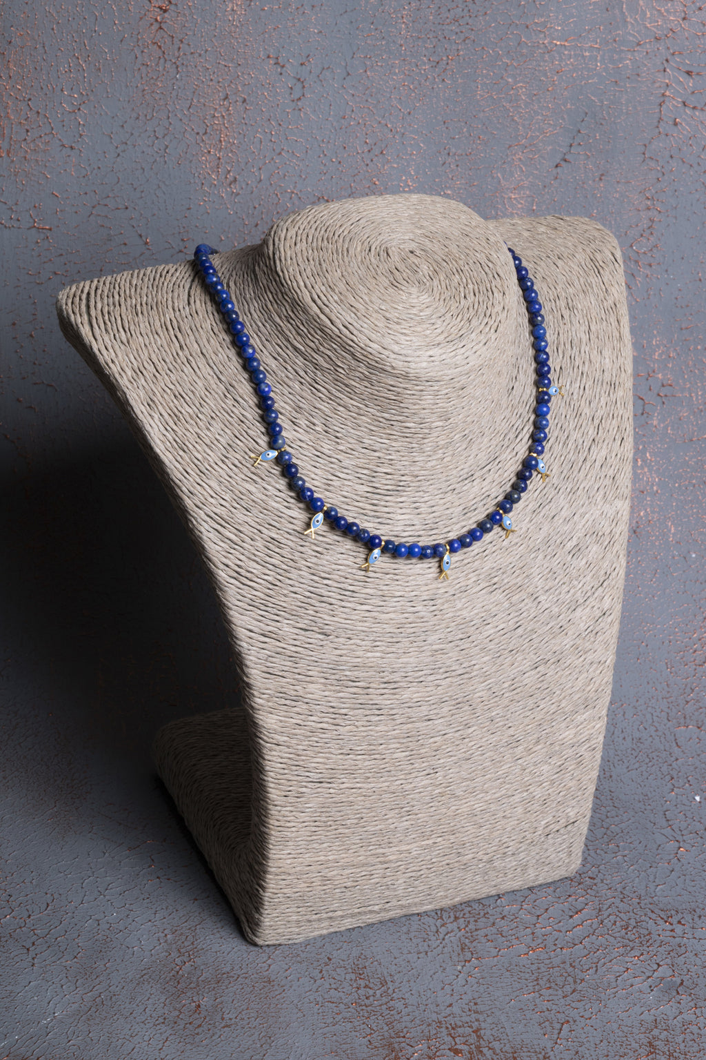 Lapis Lazuli & Gümüş Aparatlı Kolye — görsel 2