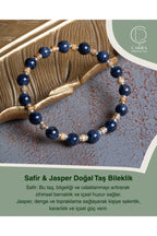 Safir & Hematit Doğal Taş Bileklik — görsel 1