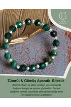 Zümrüt & Gümüş Aparatlı Bileklik — görsel 1
