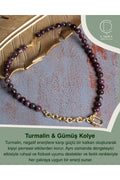 Turmalin & Gümüş Aparatlı Kolye — görsel 1