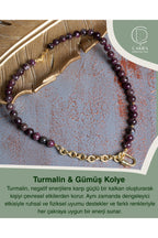 Turmalin & Gümüş Aparatlı Kolye — görsel 1