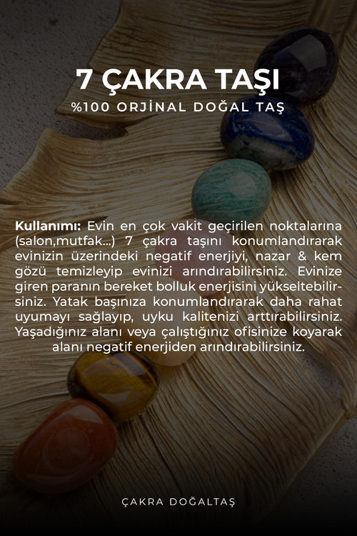 7 Tımbıl- Avuç & Şans Taşı Dekorasyon Şifalanma Seti — görsel 2