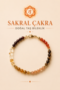 Sakral Çakra & Gümüş Kapama Bileklik