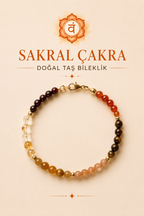 Sakral Çakra & Gümüş Kapama Bileklik