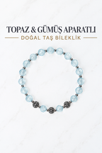 Topaz & Gümüş Aparatlı Bileklik