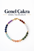 Genel Çakra & Gümüş Kapama Bileklik