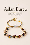 Aslan Burcu Makrome Bileklik