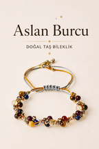 Aslan Burcu Makrome Bileklik