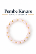 Pembe Kuvars Bileklik