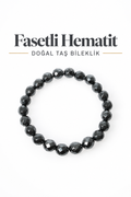 Fasetli Hematit Bileklik