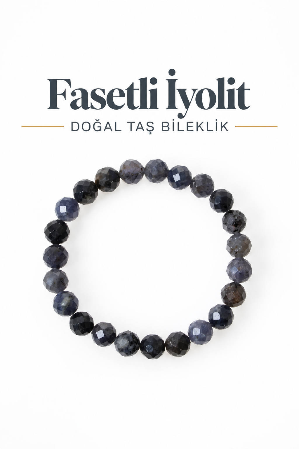 Fasetli İyolit Bileklik