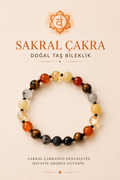 Sakral Çakrası & Zirkon Aparatlı Bileklik