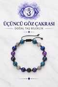 Üçüncü Göz Çakra & Zirkon Aparatlı Makrome Bileklik