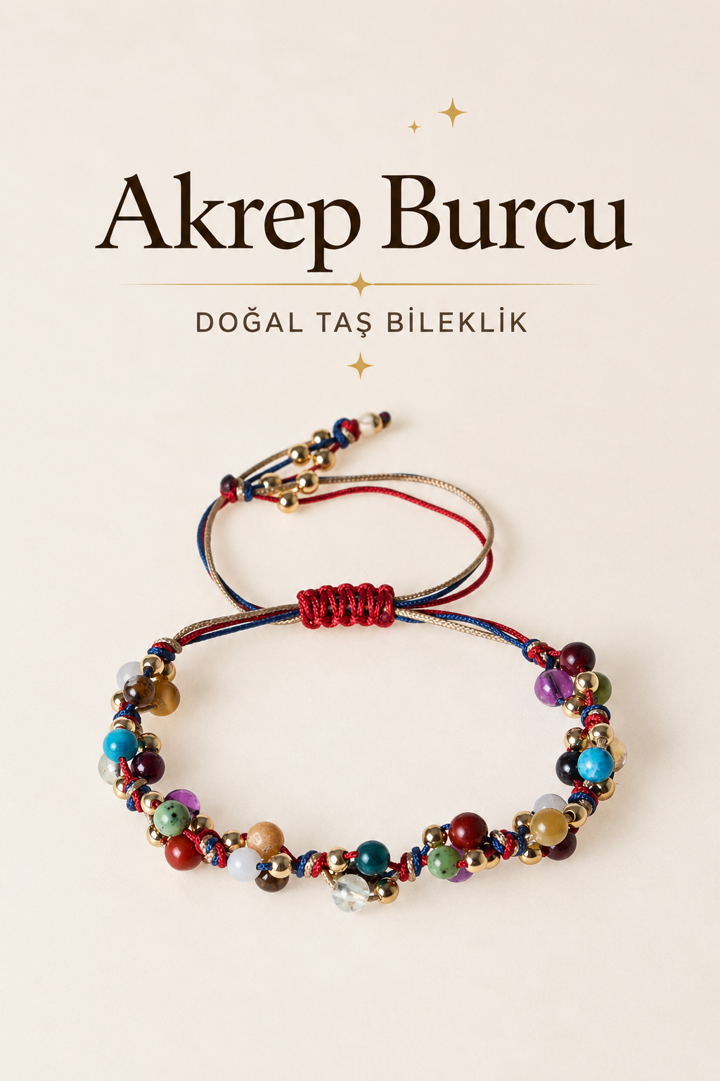 Akrep Burcu Makrome Bileklik
