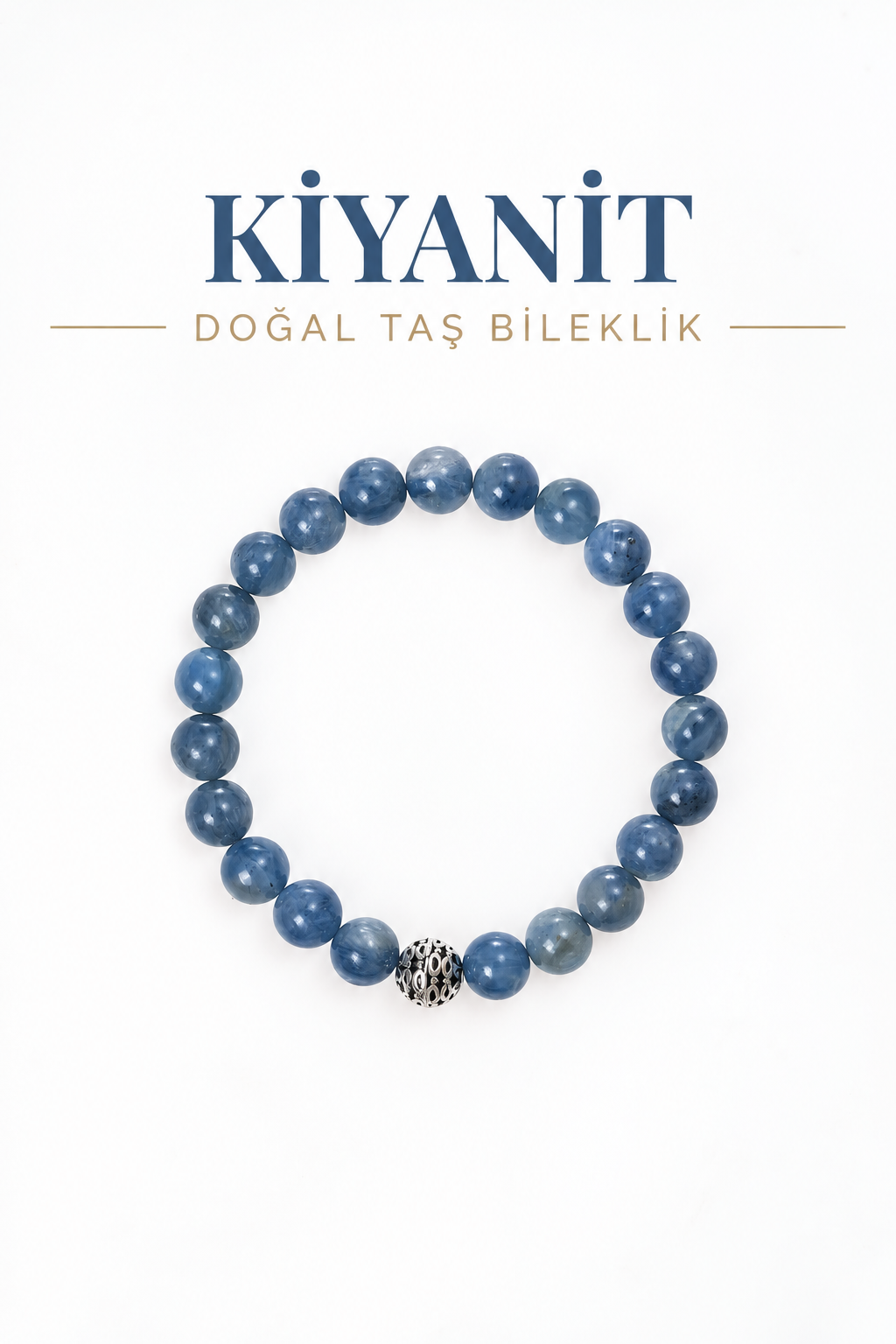 Kiyanit & Gümüş Aparatlı Bileklik