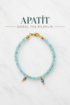 Apatit & Gümüş Aparatlı Bileklik