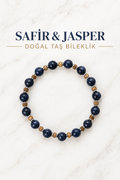 Safir & Hematit Doğal Taş Bileklik