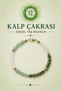 Kalp Çakra & Gümüş Kapama Bileklik