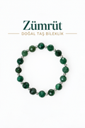 Zümrüt & Gümüş Aparatlı Bileklik