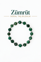 Zümrüt & Gümüş Aparatlı Bileklik