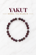 Yakut & Gümüş Aparatlı Bileklik