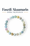 Fasetli Akuamarin Bileklik