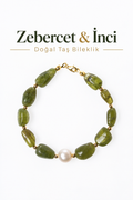 Zebercet & İnci & Gümüş Aparatlı Bileklik