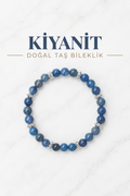 Kiyanit & Gümüş Aparatlı Bileklik