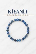 Kiyanit & Gümüş Aparatlı Bileklik