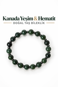 Kanada Yeşim & Hematit Bileklik