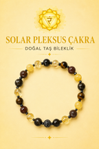 Solar Pleksus Çakrası & Zirkon Aparatlı Bileklik