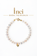 İnci & Gümüş Apatlı Bileklik