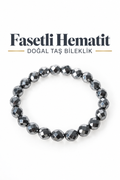 Fasetli Hematit Bileklik