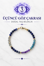 Üçüncü Göz Çakra & Gümüş Kapama Bileklik